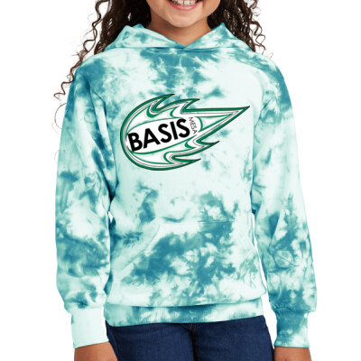 Youth Tie Dye Fleece BASIS Hoodie Thumbnail