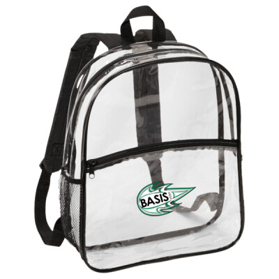 Clear Backpack with BASIS printed logo Thumbnail