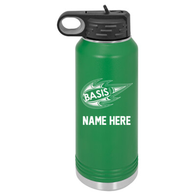 32oz Water Bottle engraved logo and optional name Thumbnail